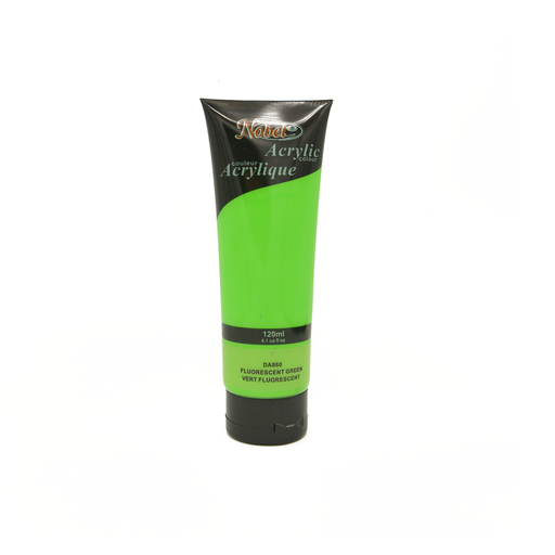 [NB 120-860] Fluorescent Green - 120 ml Nobel Professional Grade Acrylic Paint