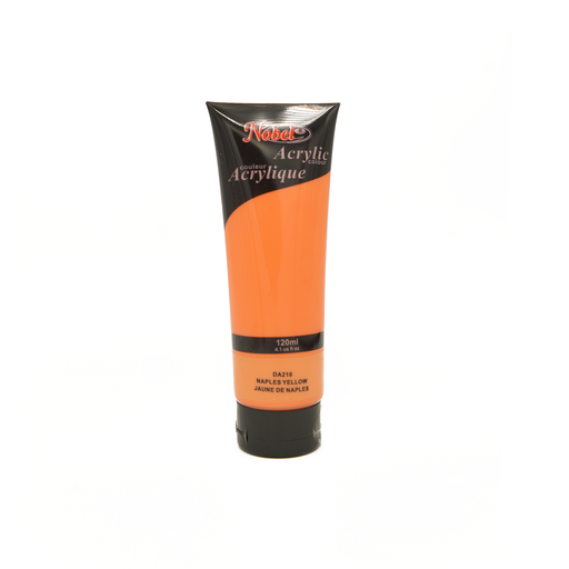 [NB 120-210] Jaune de Naples - 120 ml de peinture acrylique de qualité professionnelle Nobel