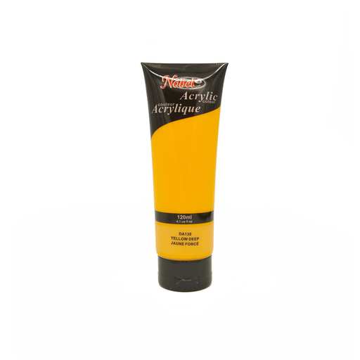 [NB 120-130] Jaune foncé - 120 ml de peinture acrylique de qualité professionnelle Nobel