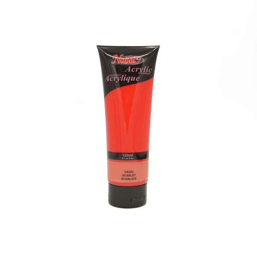 [NB 120-302] Scarlet - 120 ml de peinture acrylique de qualité professionnelle Nobel