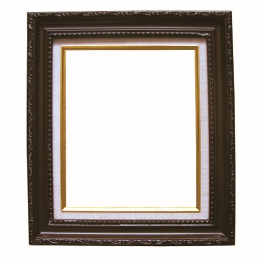 [FR LF058BR-1012] Ornate Brown Wooden Frame - 10" x 12"