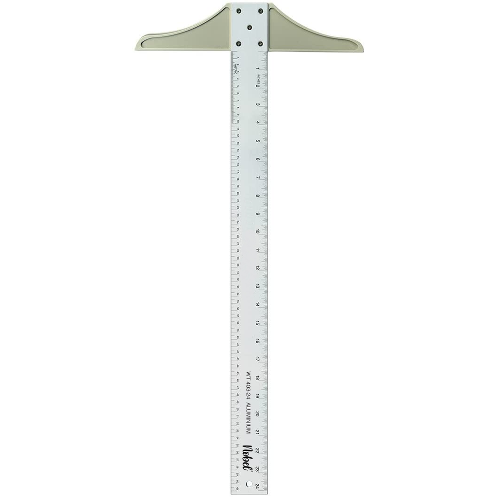 [WT 403-24] T-Square Ruler with Aluminium Fixed Head - 24"