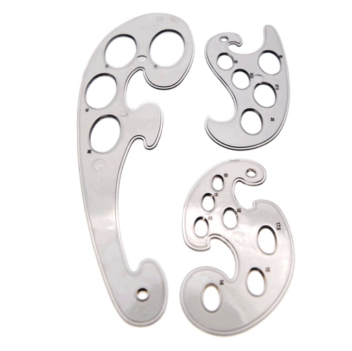 [TN PC-2100] French Curves - Set Of 3