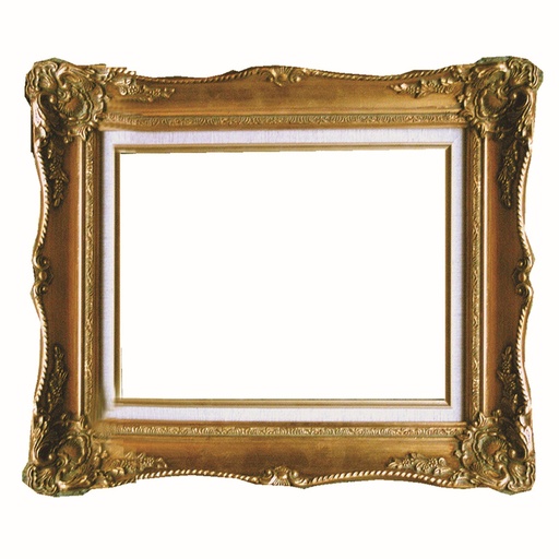 [FR LF071-810] Ornate Gold Wooden Frame - 8" x 10"