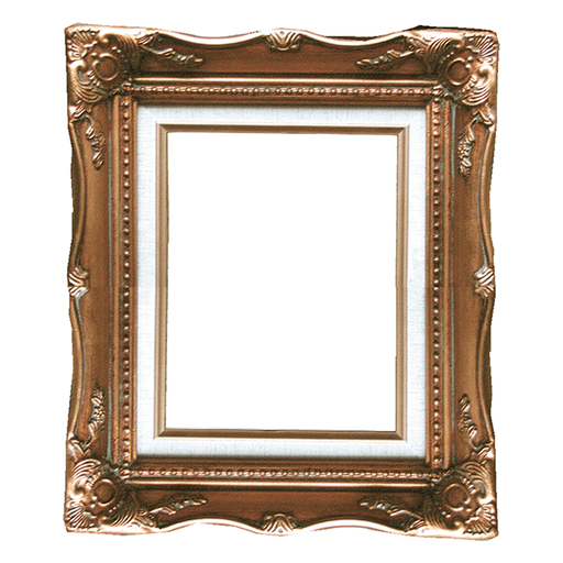 [FR LF14G-1012] Ornate Bronze-Gold Wooden Frame - 10" x 12"