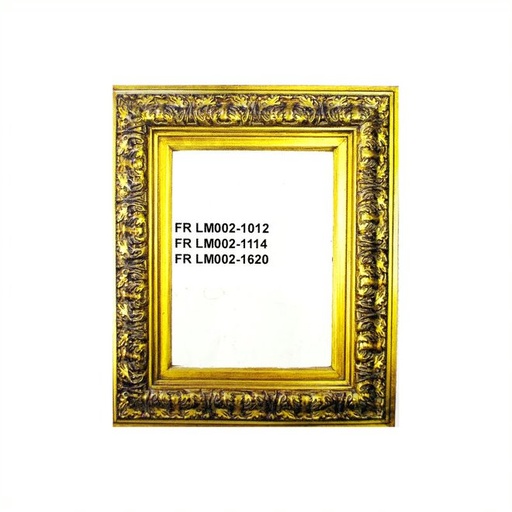[FR LM002-1012] Ornate Gold Wooden Frame - 10" x 12"