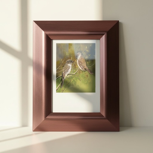 [FR PS562M-46] Cadre photo marron de 4 cm de large 6" x 4"