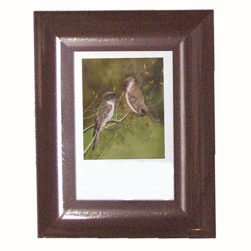 [FR PS562M-57] Cadre photo marron de 4 cm de large 5" x 7"