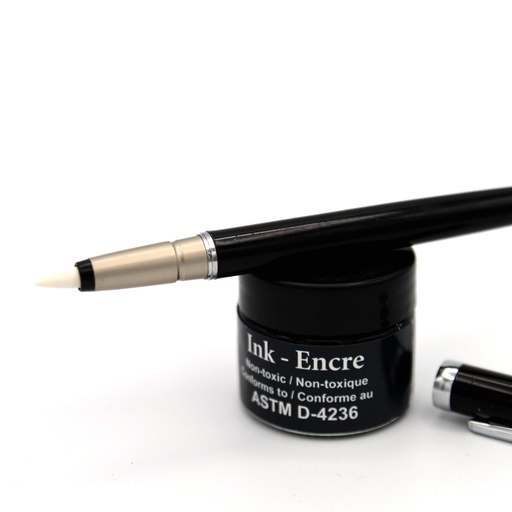 [NB FB-1] Soft Felt Tip Ink Reservoir Pen and Ink Bottle