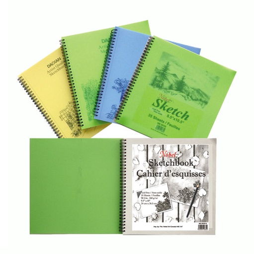 [NB SK9510] Carnet de croquis - 35 feuilles (sans acide), 98 lb / 160 g/m², 9,5"