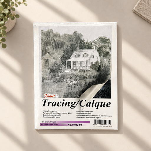 [NB 11912-90] Tracing Paper - 9" x 12", 90 gsm, 40 sheets