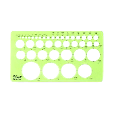 [NB T-102] Circle Template - 39 Circles