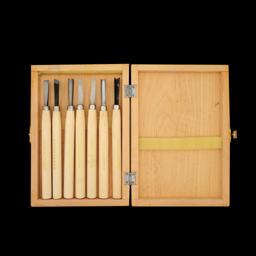 [FC 200-207] Couteau à sculpter le bois - ensemble de 7
