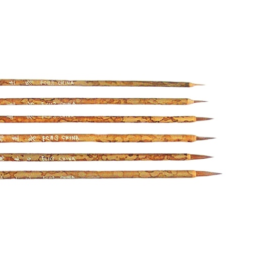 [FC 113-2/0] Sable Hair Bamboo Brush - Detail Brush