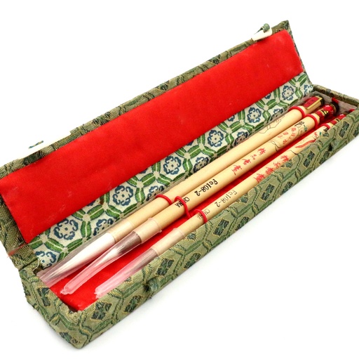 [FC 108-2] Goat Hair Bamboo Brush - Set Of 3