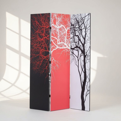 [NB SCS-2] 3-Panel Canvas Screen / Room Divider - 16" x 48"