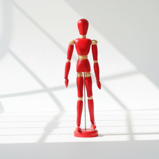 [FC 601-23M] 12" Colored Mannequins - Male (Brown)