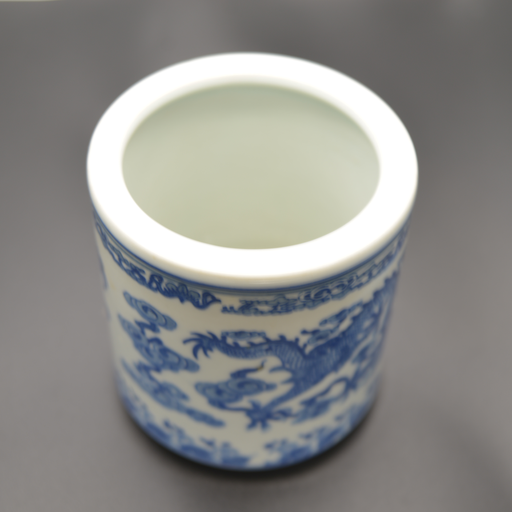 [FC 401-6] Pot porte-pinceau en porcelaine