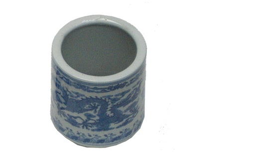[FC 401-6] Pot porte-pinceau en porcelaine