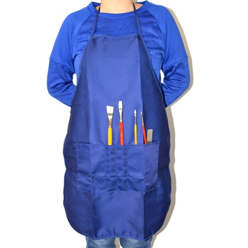 [FC 883-102] Navy Blue Jean Apron - 22" x 29 1/2"