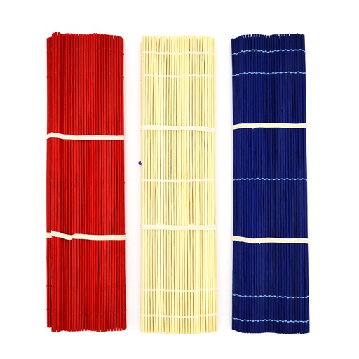 [FC 520-2] Tapis en bambou avec bande élastique, 12" x 15,5"