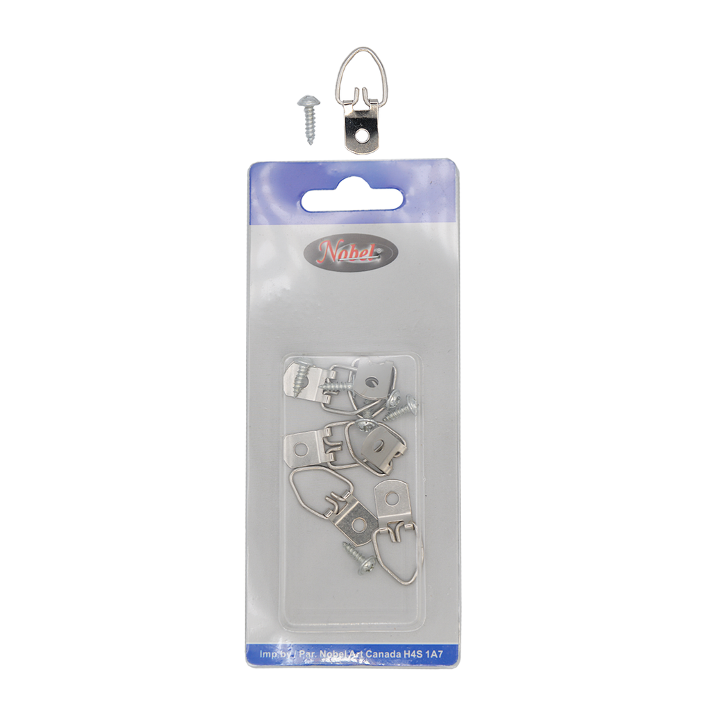 [NB DR6] D-Rings And Picture Hangers (1 Hole) - Pack of 6