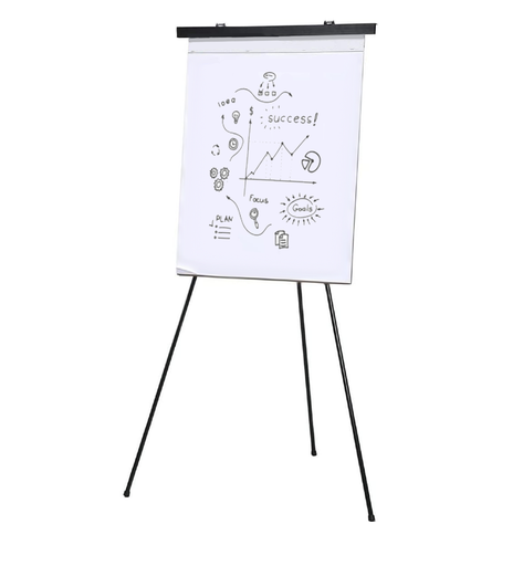 [FC 804-P4] Chevalet en aluminium pour tableau à feuilles mobiles