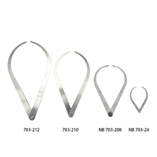 [FC 703-212] Stainless Steel Curved Caliper - 12"