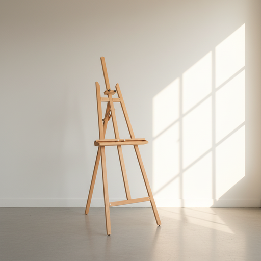 [FC 804-110] Chevalet Lyre en bois de hêtre - Hauteur maximale de la toile de 60"