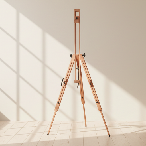 [FC 804-201] Foldable Field Tripod Easel - Beechwood Easel, 48"