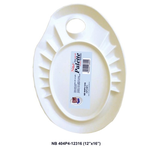 [NB 404P4-12316] Easy Peel Off Palette - Oval Bowl Edge With Paint Slots
