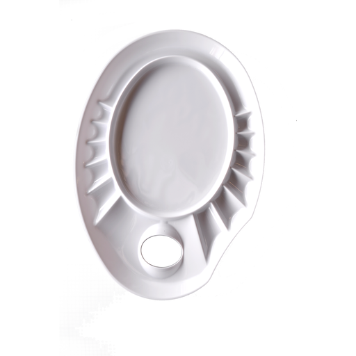 [NB 404P4-12316] Easy Peel Off Palette - Oval Bowl Edge With Paint Slots
