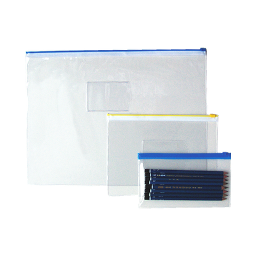 [FC 881-5522] Vinyl Zip Bag - Medium