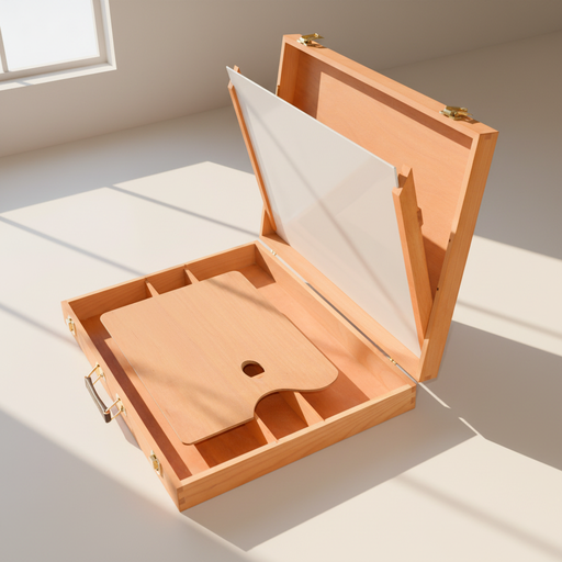 [NB 805-1620] Boîte à croquis d'artiste - Support de toile humide pour planches de 16 "x 20" + palette en bois, 3,5 "x 17" x 22 "
