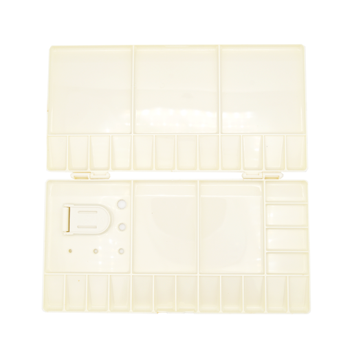 [FC 404-9409] Boîte à palette pliante avec 16 puits (grand et petit rectangulaire) - 10 "x 10" (lorsqu'elle est ouverte)