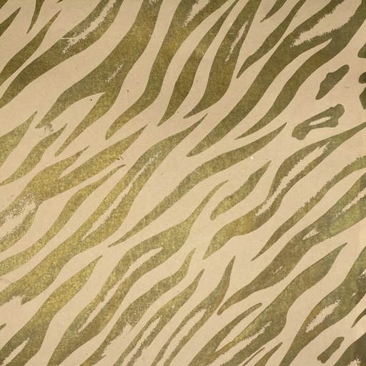 [FC 60-26BE] Mulberry Paper (Tiger Print - Beige) - 22" x 30"