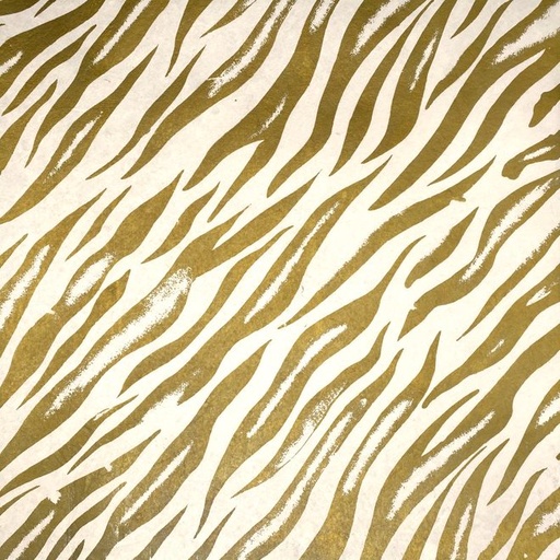 [FC 60-27W] Papier mûrier (imprimé tigre - blanc) - 22" x 30"