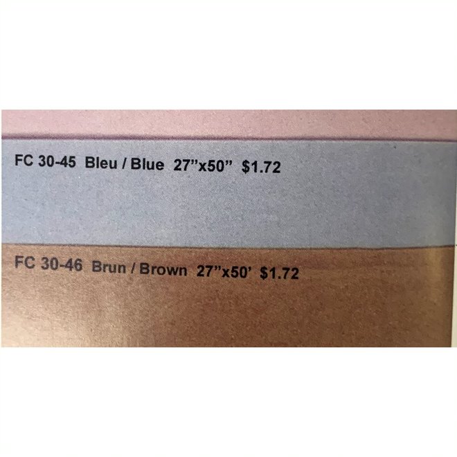 [FC 30-46] Brown, 27" x 50" 