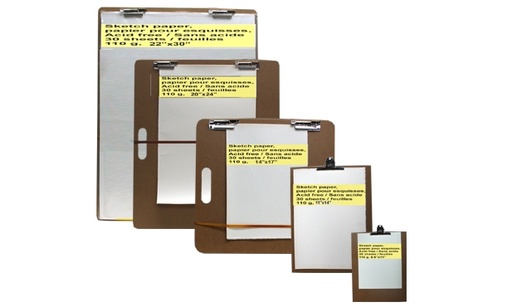 [NB 807S-1216] Drawing Board With Sketch Paper - 12" x 16"