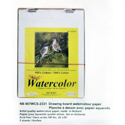 [NB 807WCS-2331] Planche à dessin avec papier aquarelle