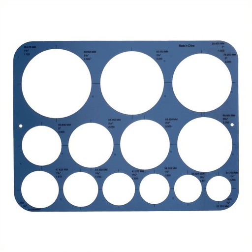 [FC TEM-04] Circle Template - 13 Circles