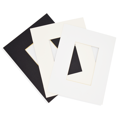 [NB MB-16202024W] Pre-Cut Mat Board (White) Inner 15.5 x 19.5", Outer 20 x 24"