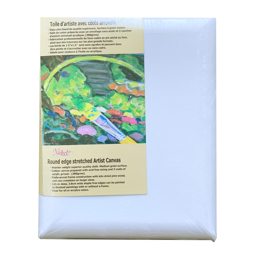 [FC 5303BV-1216] Toile ovale 100 % étirée à triple apprêt - 12" x 16"