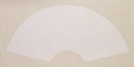 [FC F26-4] Mounted Fan Rice Paper (Beige-White) - 13" x 26"
