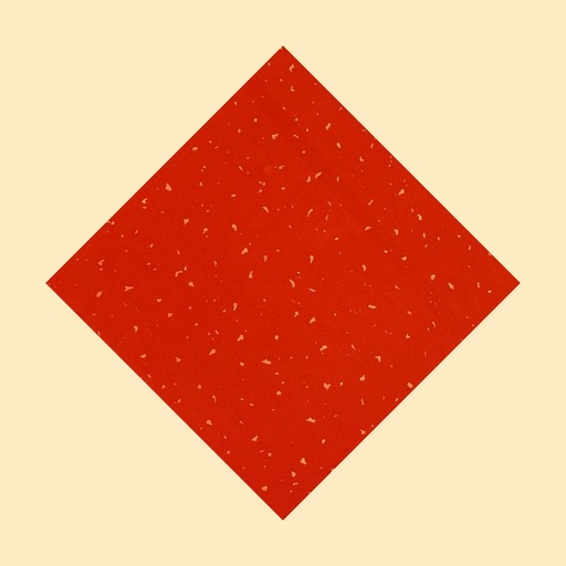 [FC R-13R] Papier de riz monté (rouge) - 13", 10 par paquet