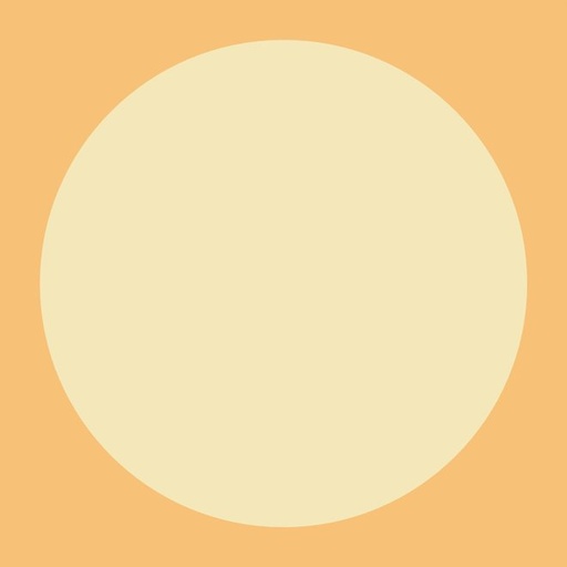 [FC R13] Mounted Circle Rice Paper (Yellow-Orange) - 13"