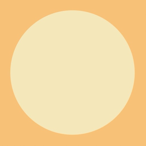 [FC R15-1] Mounted Circle Rice Paper (Yellow-Orange) - 15"