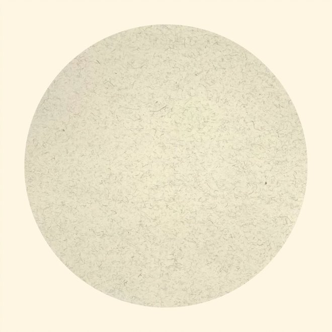 [FC R15-2] Mounted Circle Rice Paper (Beige-Grey) - 15"