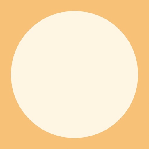 [FC R19-1] Mounted Circle Rice Paper (Orange-White) - 19"