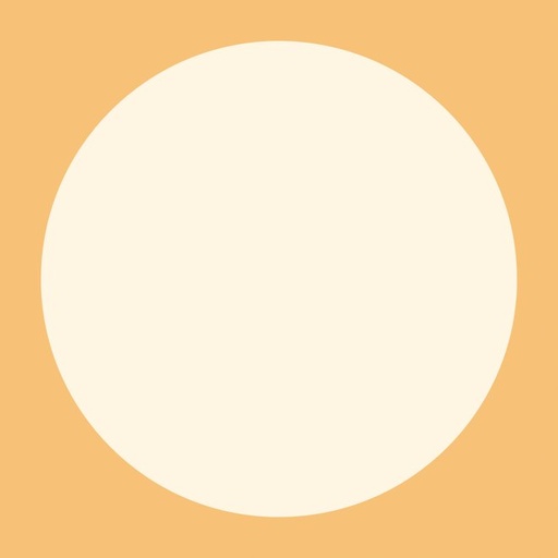[FC R19-1] Mounted Circle Rice Paper (Orange-White) - 19"